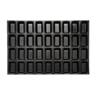 Moule à financier en aluminium de qualité professionnelle pour restaurant, grande taille, 36 cavités