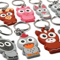 Fabrication sur mesure fabricant souple pvc caoutchouc kpop mignon fruits burger porte-clés mini porte-clés alimentaire