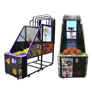 Wasmachine Muntautomaat Shoot Elektronische Basketbalspellen Multiplayer Voor Amusement Arcade Machine