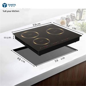 Cocina de inducción IH, vitrocerámica de vidrio de Color negro, vitrocerámica de cuatro quemadores - Product Image 5