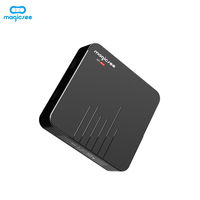 Nouveau Magicsee N5 max S905X3 Android 9.0 tv Support de boite 8K application google play store télécharger 4 GO 64 GO android 4k iptv boîte