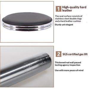 Silla <span class=keywords><strong>de</strong></span> Bar Moderna y Sencilla con Ruedas Giratorias y Elevables, Taburete Alto para Recepción, Barbería, Laboratorio, Hogar y Salón <span class=keywords><strong>de</strong></span> Belleza - Product Image 4