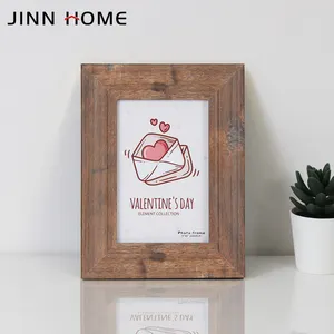 Jinnhome 4x6 5x7 액자 벽걸이 및 탁상 디스플레이 용 다크 브라운 사진 프레임