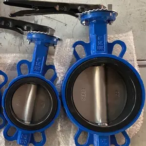 ductile iron QT450 body ss316 disc ss316 stem epdm seat lever wafer butterfly valve