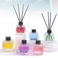 Ensemble de diffuseurs de roseaux de luxe en gros, flacons en verre coloré, longue durée, 120 ml, huile essentielle parfumée, désodorisant d'air pour la maison