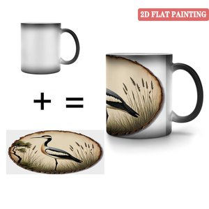 Frosted Black <b>Ceramic</b> <b>Mug</b> 11oz Heat Color Changing Magic Cup Daily Morning Hydration Essential - Product Image 4