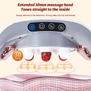 Shiatsu Abdominal Massage <b>Roller</b> Belt Vibrating <b>Back</b> Kneading Shoulder and Neck Massager for Car Seat Use - Product Image 4
