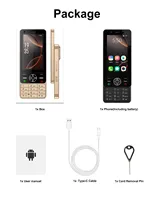 Teléfono Móvil S160 Android con Pantalla Táctil de 3.0 Pulgadas, Smartphone 4G con Doble SIM, Teclado Físico, WiFi, FM, GPS, 2GB de RAM y 16GB de ROM