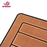 Plancher de bateau en mousse PE/EVA Offre Spéciale Plancher en bois de teck artificiel Plancher de bateau de yacht marin auto-adhésif