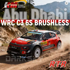 รถบังคับวิทยุ KINGMOTOR Abu Dhabi WRC C3 6S Brushless ขนาด 1/7 รุ่นจำลอง รถแข่งแรลลี่ ของเล่นสำหรับผู้ใหญ่ - Product Image 6