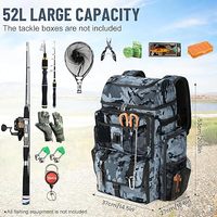 Sac à dos de pêche imperméable de grande capacité personnalisé avec poche isotherme, sac de rangement pour matériel de pêche, sac pour équipement de pêche