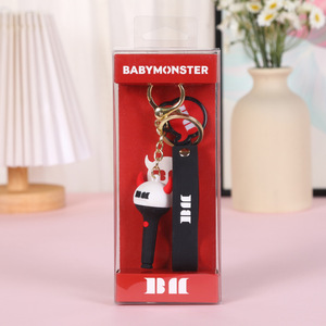 Kpop straykids ateez riize illit ánh sáng dính 3D Silicone Keychain babymonster zb1 hai lần I-DLE Astro Got7 Keyring Túi Mặt dây chuyền chìa khóa - Product Image 4