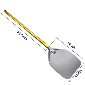 Juego de herramientas de accesorios de pizza de acero inoxidable de pala de pizza, paleta de pizza de aluminio, cáscara de pizza a la venta - Product Image 1