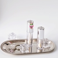 Ventes chaudes de contenants de brillant à lèvres argentés 2,5 ml 4 ml 6 ml, tubes vides pour brillant à lèvres, contenants pour huile à lèvres, accessoires de marque privée
