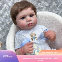 Poupée Reborn en vinyle de 20 pouces LouLou, réaliste, nouveau-né, marque Sunnyfan, approvisionnement transfrontalier, livraison directe disponible