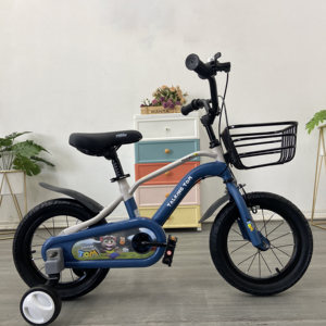 Bicicleta Infantil de 12, 14 y 18 Pulgadas, Bicicleta para Niños Talking Tom de Acero al Carbono con Ruedas de Entrenamiento, Canasta y Portaequipajes Trasero para Niños y Niñas - Product Image 4