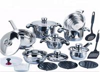Edelstahl Klassisches 18-Teiliges Kochgeschirr-Set mit Induktionsgeeigneten Töpfen und Pfannen Umweltfreundlich