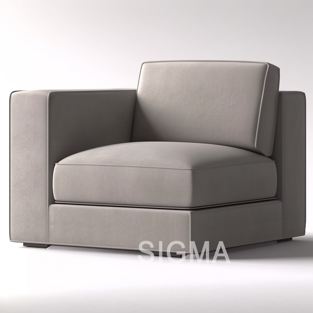 High-end Simplicity sofa home furniture indoor living room sofa wood frame single corner sofa with cushion