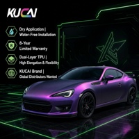 Film de protection liquide métallique violet anti-rayures et anti-jaunissement pour voiture, TPU PPF, film de changement de couleur liquide métallique violet, en promotion