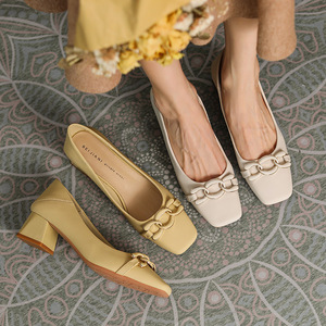 Zapatos de Tacón Bajo de Lujo para Mujer, Sandalias de Tacón para Chicas, Zapatos de Vestir para Damas, Zapatos de Tacón para Oficina, Boda, <span class=keywords><strong>Bar</strong></span>, Baile - Product Image 5