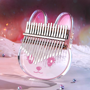 Kalimba en cristal transparent personnalisé Starway, nouveau style, acrylique, mignon, petit animal, 17 touches, 21 touches, <span class=keywords><strong>piano</strong></span> à pouce pour enfants - Product Image 6