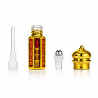 Flacon de parfum octogonal mince de 3, 6, 12 ml, flacon en verre pour huile de parfum, applicateur Dabber, échantillon de voyage, cadeau, rechargeable, carton gratuit