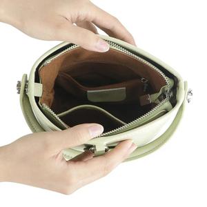 AndoBag Fashionable <b>Small</b> Shoulder Crossbody Bag for Women, Genuine Leather Casual Bucket <b>Purse</b> 3222 - Product Image 3