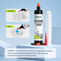 SIRNICE Single Component UV Cure Adhesive for Projection Screen Bonding (PET/APET/Glass) High Transparency Fast Fixture