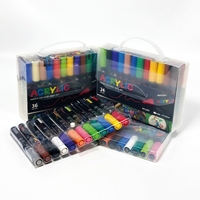 Bestationery – Nouveaux marqueurs acryliques personnalisés imperméables pour le dessin, le coloriage, la peinture acrylique permanente et le graffiti – Ensemble de stylos marqueurs artistiques