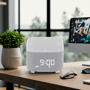 Horloge de bureau télécommandée pour son naturel 3W Sleep App Haut-parleur intelligent Reveil rechargeable portable - Product Image 1