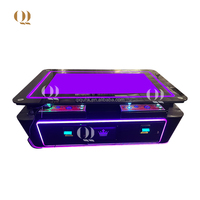 QIQU harga pabrik kustom koin Arcade yang dioperasikan dengan koin definisi tinggi penjualan laris mesin permainan ikan meja Video