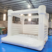Château gonflable blanc pour mariage et événements festifs, location, PVC de qualité commerciale