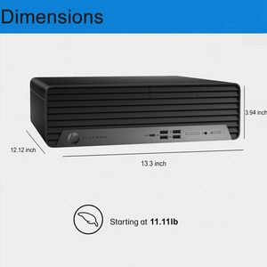 Ordinateur de bureau professionnel <span class=keywords><strong>HP</strong></span> <span class=keywords><strong>Elitedesk</strong></span> <span class=keywords><strong>SFF</strong></span> <span class=keywords><strong>800</strong></span> G9, i7-14700, 8 Go, 256 Go, WiFi 6, 180 W Enterprise, Ethernet, HDMI, USB-C, Windows 11 Pro - Product Image 1