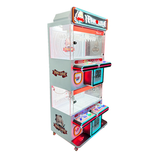 Nueva Máquina Recreativa Comercial <span class=keywords><strong>de</strong></span> Grúa <span class=keywords><strong>de</strong></span> Garras Rosa para 4 Jugadores, Operada con Monedas, Estilo Gachapon <span class=keywords><strong>de</strong></span> Dos Niveles - Product Image 3
