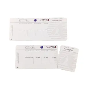 Customized airline boarding passes, attraction tickets, concert tickets