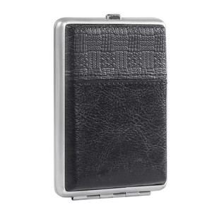 Ea180 Sang Trọng Cổ Điển Thiết Kế Giản Dị Tùy Chỉnh Nhỏ Trường Hợp Rỗng Hộp Siêu Mỏng Không Thấm Nước Người Đàn Ông Chính Hãng Kim Loại Da Thuốc Lá Trường Hợp - Product Image 4