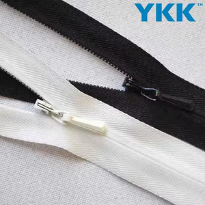 Pantalon de robe à queue fermée en nylon 3 # avec fermeture à glissière en laiton sur le côté invisible Qipao Accessoires de vêtement Matériau en alliage plastique - Product Image 2