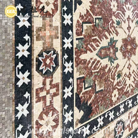Motif de tapis en marbre fait à la main Art mural en mosaïque au jet d'eau pour la décoration intérieure