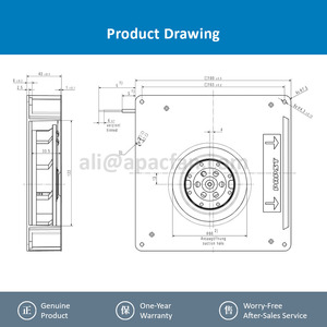 Ventilateur centrifuge OEM ebmpapst RG125-19/56 0.11/0.12A 230VAC 20W avec roulement à billes - Product Image 4