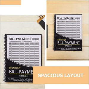 Nouveau produit 2026 : Carnet de suivi des factures mensuelles à spirale, planificateur financier à couverture rigide pour les factures - Product Image 4