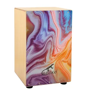 GECKO CL51ES Cajon kotak Drum grosir alat musik perkusi warna-warni harga produsen Maple tubuh Cajon kotak Drum