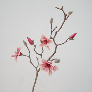L063 elegantes flores artificiales de moda europea Real Touch <span class=keywords><strong>Yulan</strong></span> <span class=keywords><strong>Magnolia</strong></span> para la decoración de la boda del hogar para el Día de San Valentín - Product Image 2