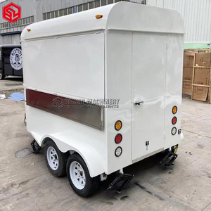 맞춤형 빈티지 말 음식 트레일러 모바일 바 및 디저트 카트 모바일 레스토랑을위한 새로운 조건 아이스크림 및 커피 트럭 - Product Image 2