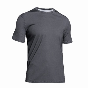 XIANGYU T-shirt sportiva da uomo <span class=keywords><strong>a</strong></span> girocollo <span class=keywords><strong>a</strong></span> maniche corte con motivo <span class=keywords><strong>a</strong></span> <span class=keywords><strong>pois</strong></span>, ad asciugatura rapida e traspirante in mesh, ideale per palestra, corsa e allenamento - Product Image 1