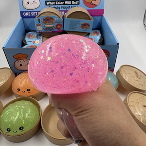 Glow in the Dark Squishy Bun <b>Toy</b> Steamed Dumpling Rainbow Mystery Stress Squeeze <b>Toy</b> Rare Golden Glitter Fidget for Kids Adults - Product Image 6