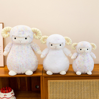 Peluche Mouton Bighorn Rond et Généreux, Adorable Jouet en Peluche Animal, Vente en Gros, Décoration Maison, Compagnon Enfant, Cadeau d'Anniversaire