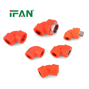 IFAN Fournisseur Professionnel de Raccords de Tuyauterie en Plastique PPR Orange Personnalisés <span class=keywords><strong>pour</strong></span> l'Eau, Coude et <span class=keywords><strong>Raccord</strong></span> en Cuivre PPR - Product Image 2
