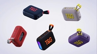 Nouveau haut-parleur Bluetooth TG445 MINI avec subwoofer, lumière LED colorée, portable pour l'extérieur, AUX, insertion de carte TFX, TWS, haut-parleur cadeau