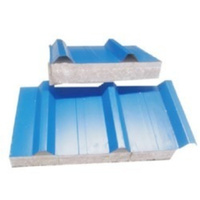 Panneau sandwich en polyuréthane pour toitures Panneau sandwich en tuile Panneau sandwich en mousse ondulée Feuille de toit