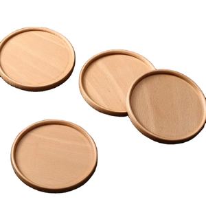 Posavasos de Madera Maciza de Nogal y Haya para Bebidas, Venta al por Mayor de Fábrica OEM, para Tazas de Café - Product Image 1